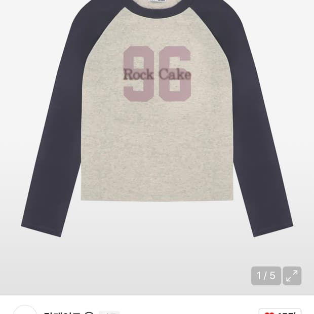 락케이크 96 Raglan Long Sleeve - Oatmeal