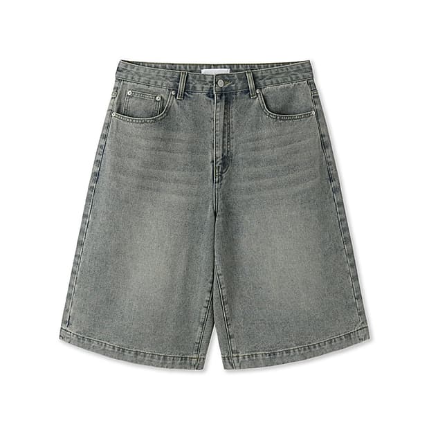 (새상품 택포가격) 노페이머스 11.5oz 버뮤다데님쇼츠 옐로우블루 XL
