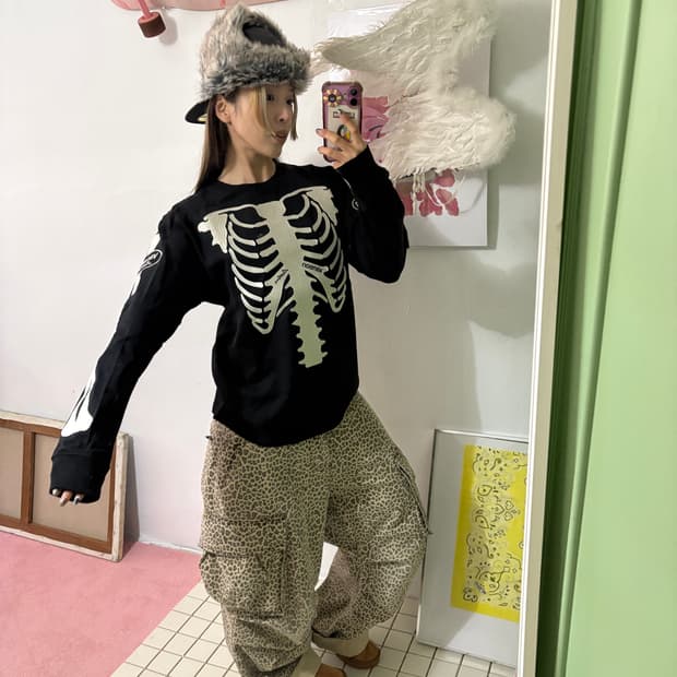 밴슨 블랙 긴팔티