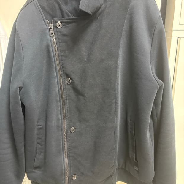 알마니 비대칭 사선 집업