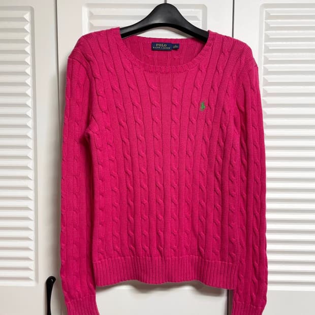 폴로 케이블 니트