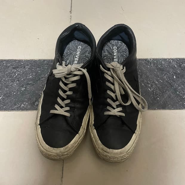 컨버스 원스타 로우 레더 블랙 280