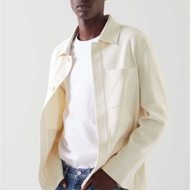 COS 코스 셔츠 자켓 티셔츠 아이보리 XL