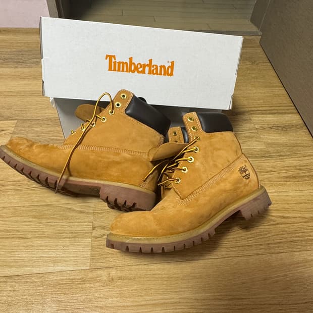 팀버랜드 프리미엄 6인치 워터 프루프 부츠 위트 누벅