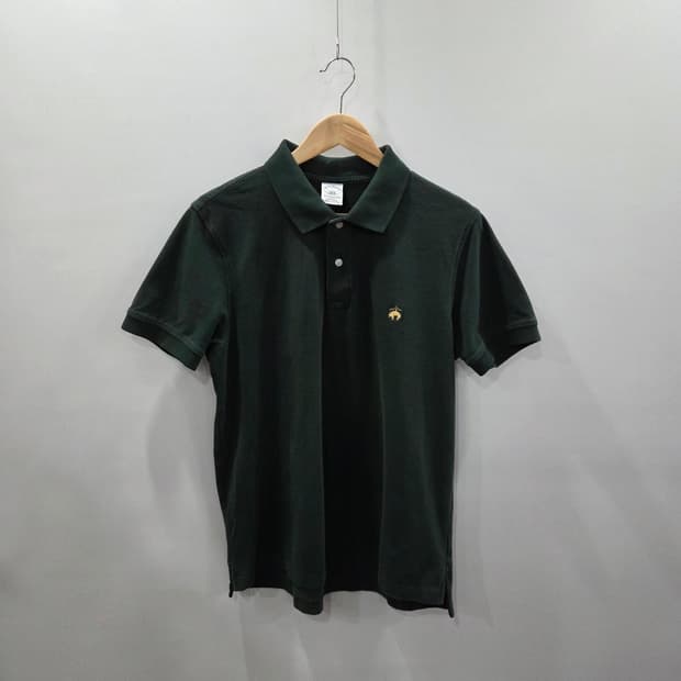 브룩스브라더스 피케 카라 반팔티 딥그린 L 