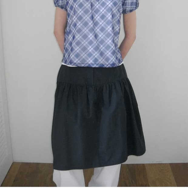 페스토 코튼 셔링 스커트 pesto SHIRRING SKIRT
