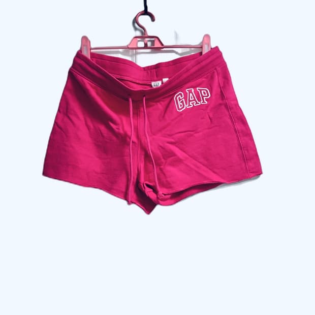 GAP 갭 반바지 핫핑크 y2k 기모 짧츄바 느낌
