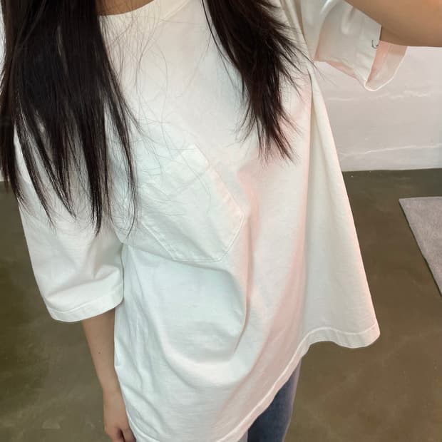 CAMBER 화이트 포켓 반팔 티셔츠 X-LARGE