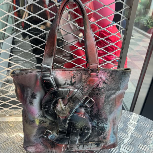 Yves Saint Laurent Bag 가죽 컬러풀 토트백