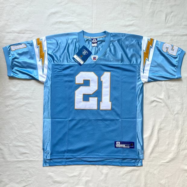 00s 리복 NFL 샌디에이고 차저스 톰린슨 블루 져지 54 데드스탁