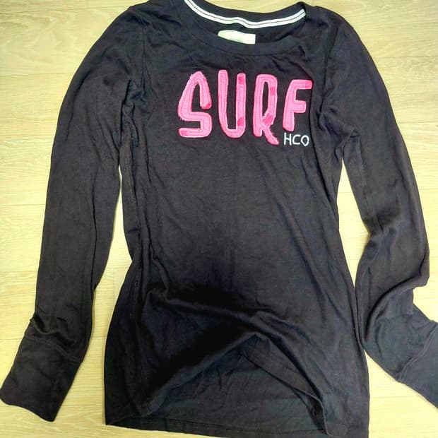 홀리스터 SURF 브라운 롱슬리브 M