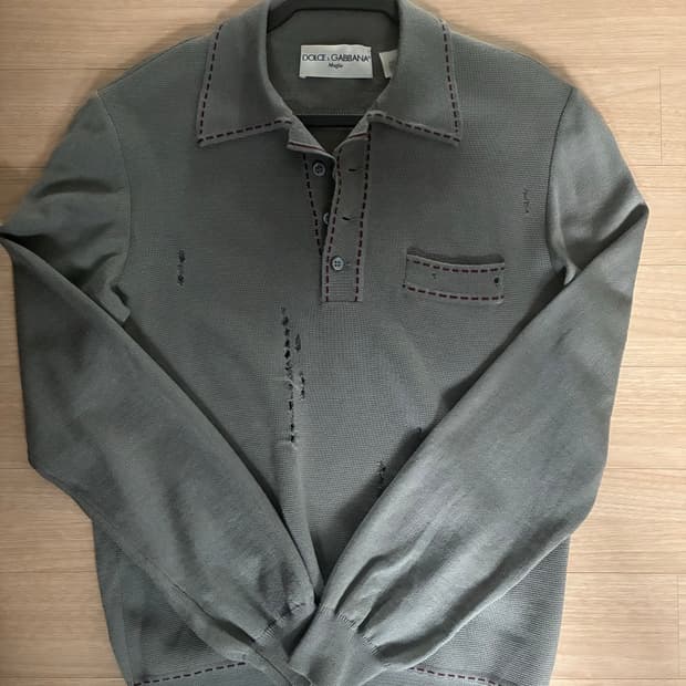 돌체앤 가바나 카라 니트