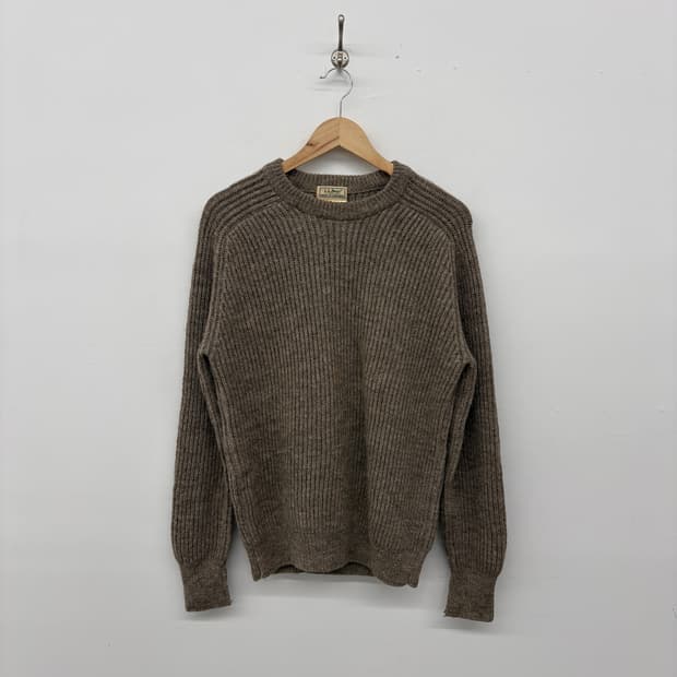 L.L.Bean 브라운 울 니트 스웨터 L