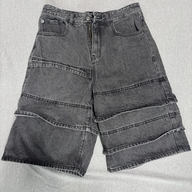 비슬로우 MULTI CUFF DENIM 숏 팬츠 (30)