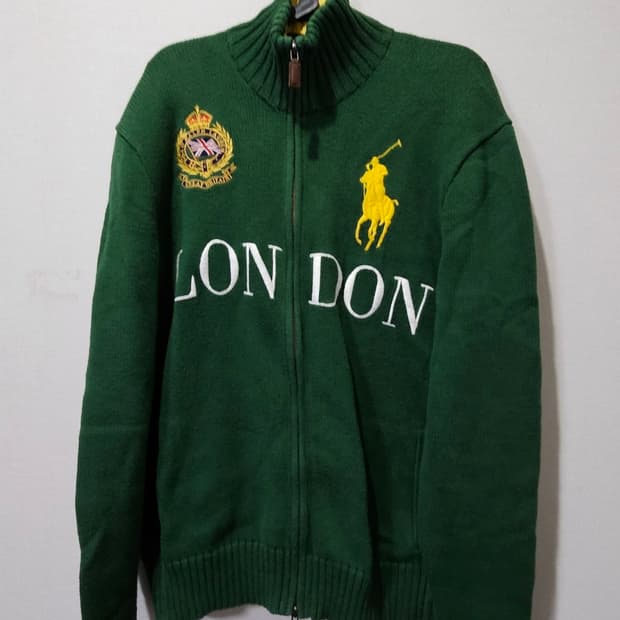 폴로 POLO 그린 런던 치프키프 니트 집업 100 / L