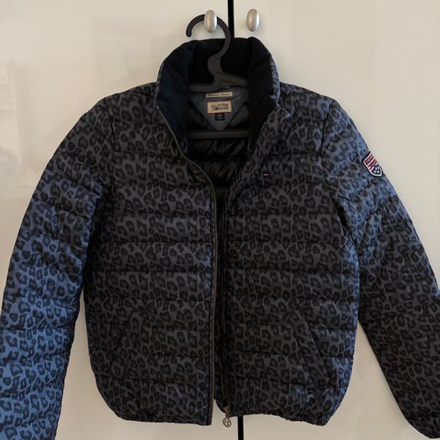 타미힐피거 레오파드 경량패딩 xs