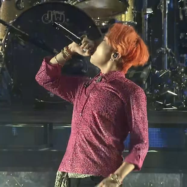 생로랑 13 aw 베이비캣 레드 셔츠