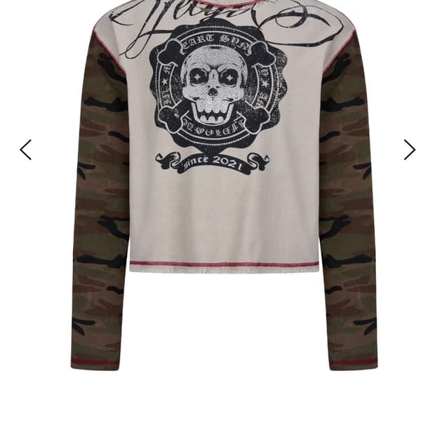 레씨토 Skeletal Camo Vintage T-Shirt_