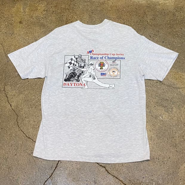 미국 빈티지 AMA 레이싱 챔피언 데이토나 반팔티