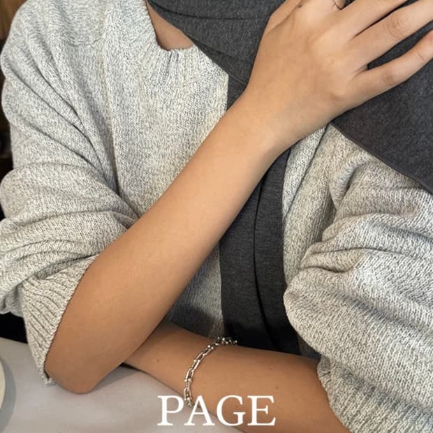 [새상품] 킨다베이지 코스탈 코튼 믹스 니트