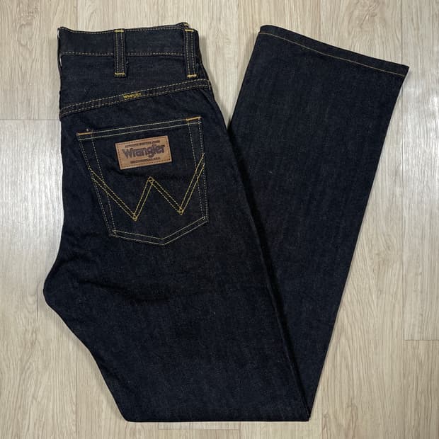 30) 랭글러 재팬 스트레이트핏 흑청 데님팬츠(데드스탁)