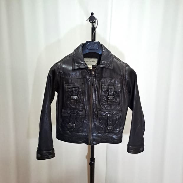 (택포) 버버리 키즈 고트스킨 멀티포켓 자켓 8Y B739