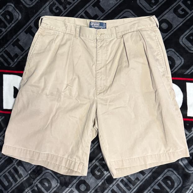 폴로 랄프 로렌 숏츠 치노 코튼 베이지