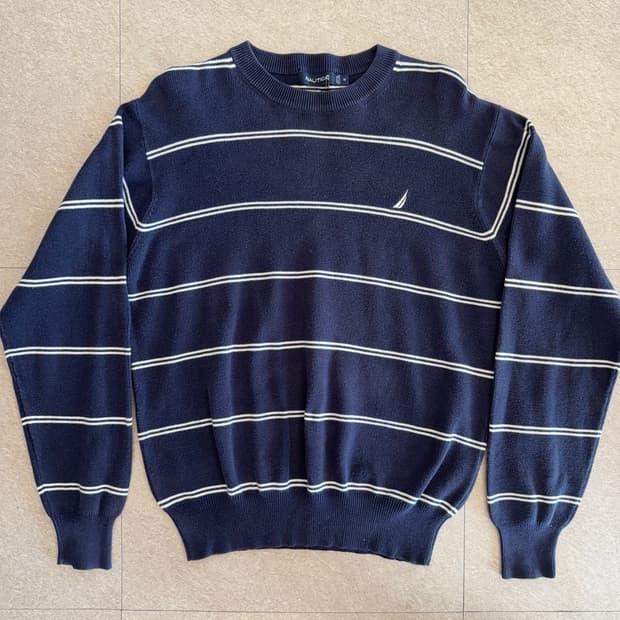 Nautica 스트라이프 코튼 니트
