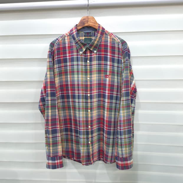 헨리코튼 체크셔츠- L-XL