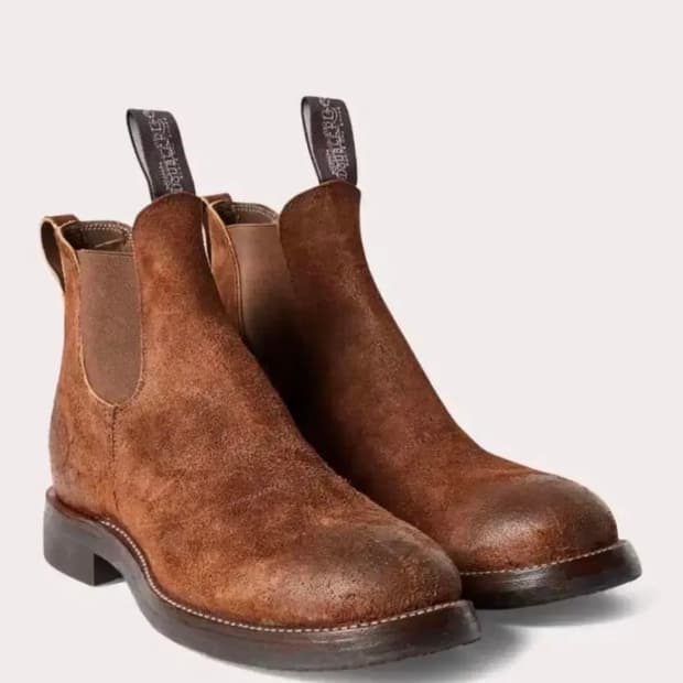 RRL 콩그레스 러프아웃 스웨이드 첼시부츠 7D