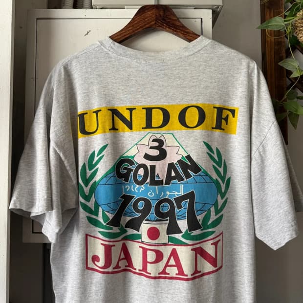 [L]1997 UNDOF JAPAN GOLAN 멜란지 프린팅 티셔츠