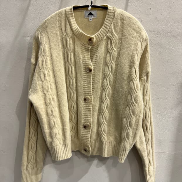 japan vintage 꽈배기 가디건