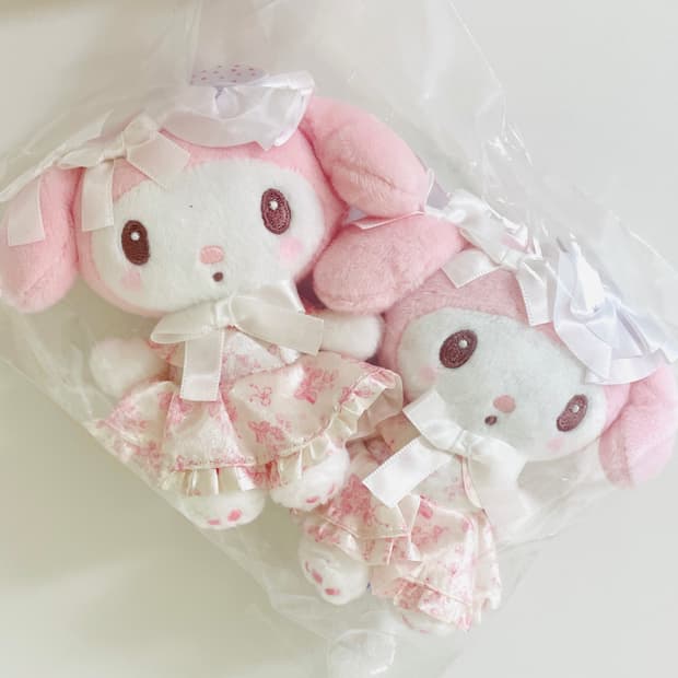 마이멜로디 시로 이치고 티타임 마스코트 키링