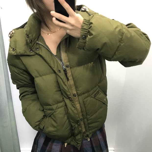 폴로 카키 앨름우드 구스다운 투웨이 패딩