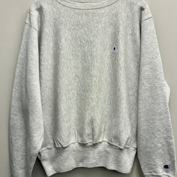 (L~XL)90s 챔피온 빈티지 리버스위브 스웻셔츠 맨투맨 멜란지그레이