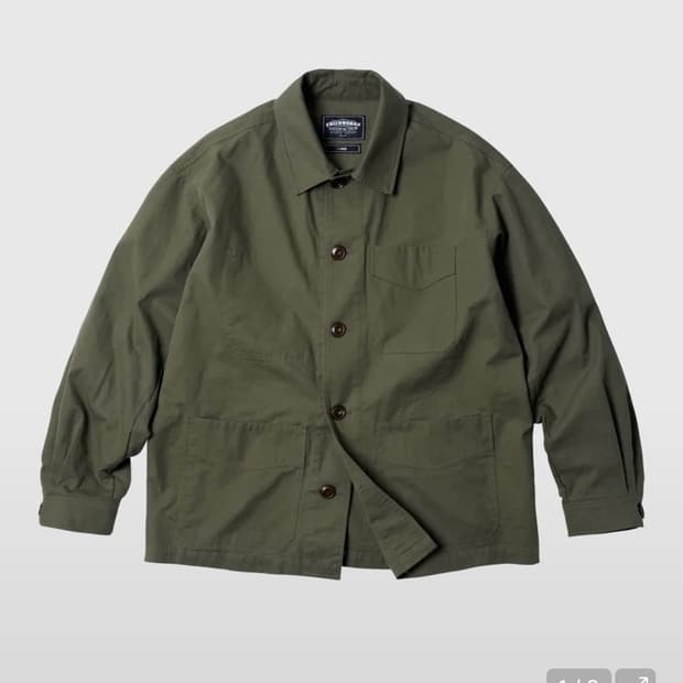 프리즘 웍스 french work jacket 002 OLIVE L