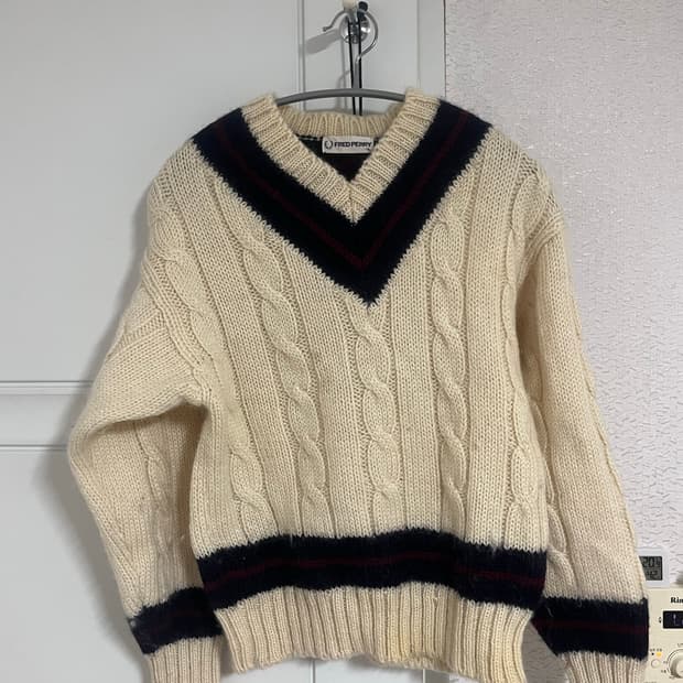 프레드페리 빈티지 니트