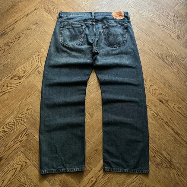 [36]리바이스 569 와이드핏 빈티지 워싱 데님 팬츠