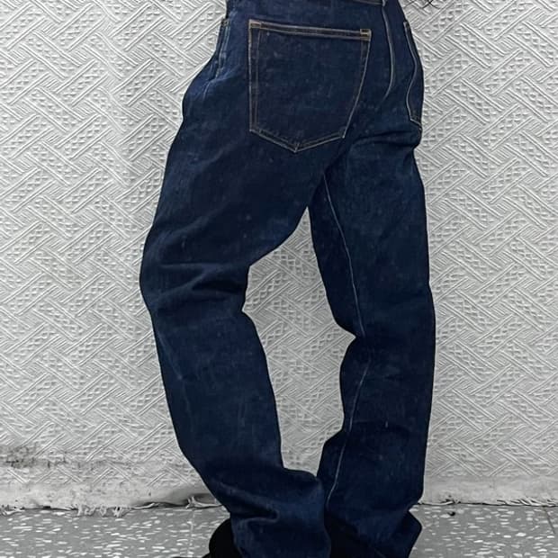 재팬블루진 J401 빈티지 캐주얼 진청 데님팬츠 34인치 C09722
