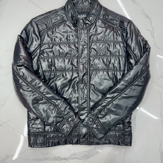 •Von Dutch 본더치 패딩 자켓 블랙