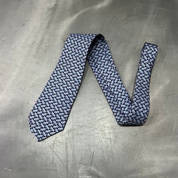  살바토레 페레가모 애니멀 패턴 실크 넥타이 y15099