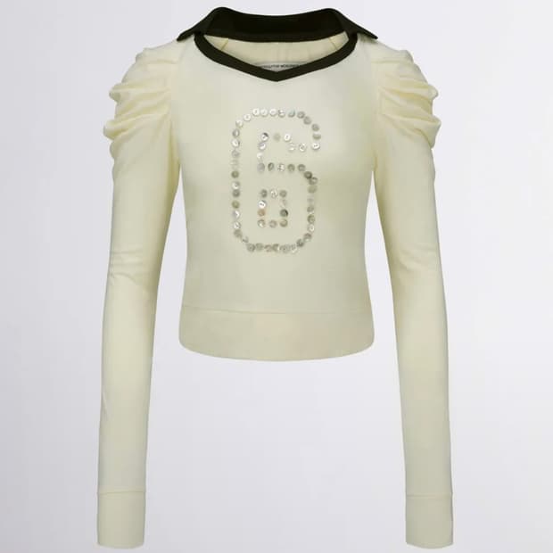 스컬프터 good girl collar tee butter