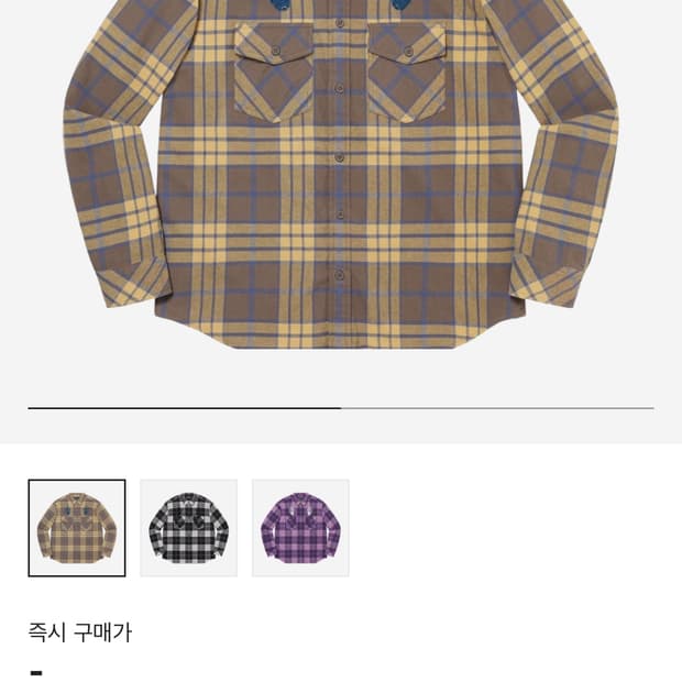 슈프림 X 히스테릭글래머 플란넬 셔츠