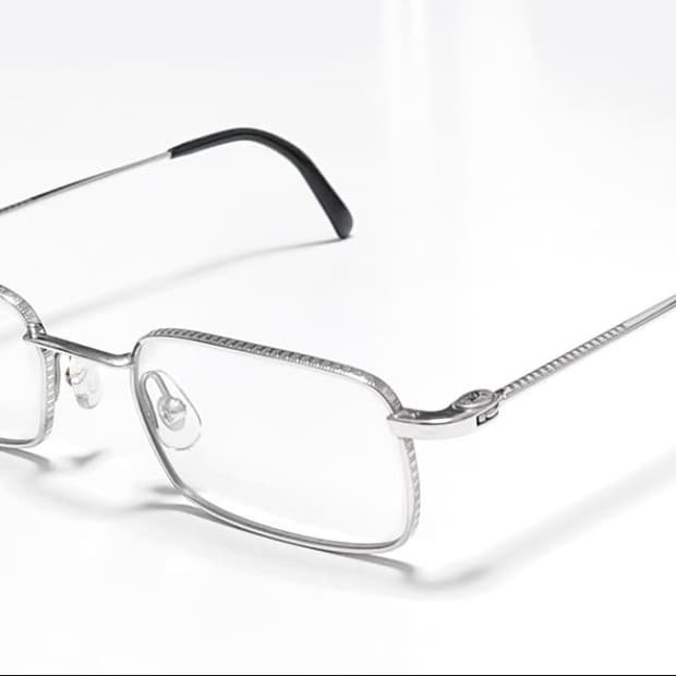 빈티지 버버리 메탈 사각 안경