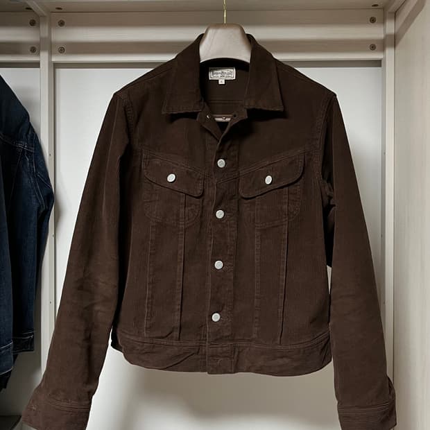 부기홀리데이 코듀로이 트러커자켓 (브라운)