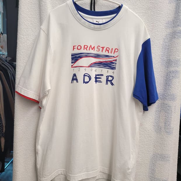 ADER 라운드 반팔티 남성 US.S