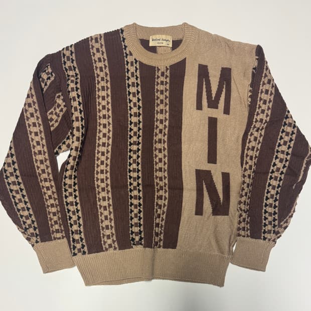 Weekend Swinger 일본 빈티지 패턴 니트 M ~ L