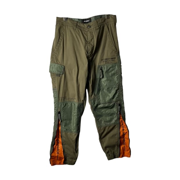 [Avirex] 아비렉스 밀리터리 콤비 조거팬츠