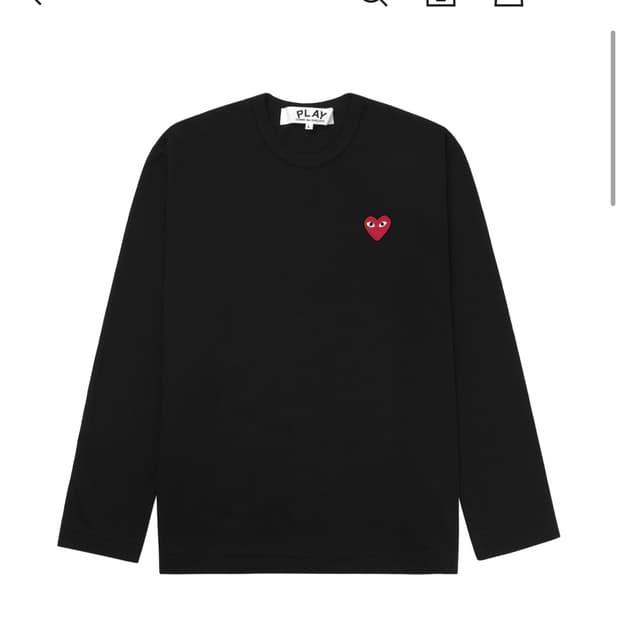 꼼데가르송 롱슬리브 m