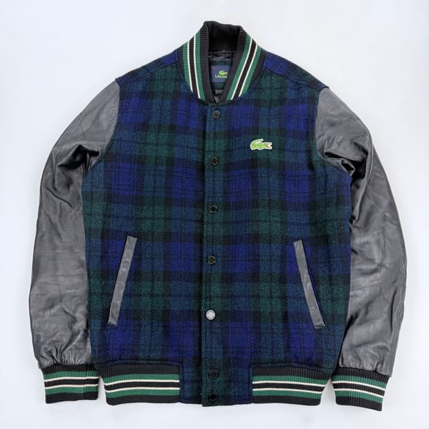 라코스테 양가죽 바시티 자켓